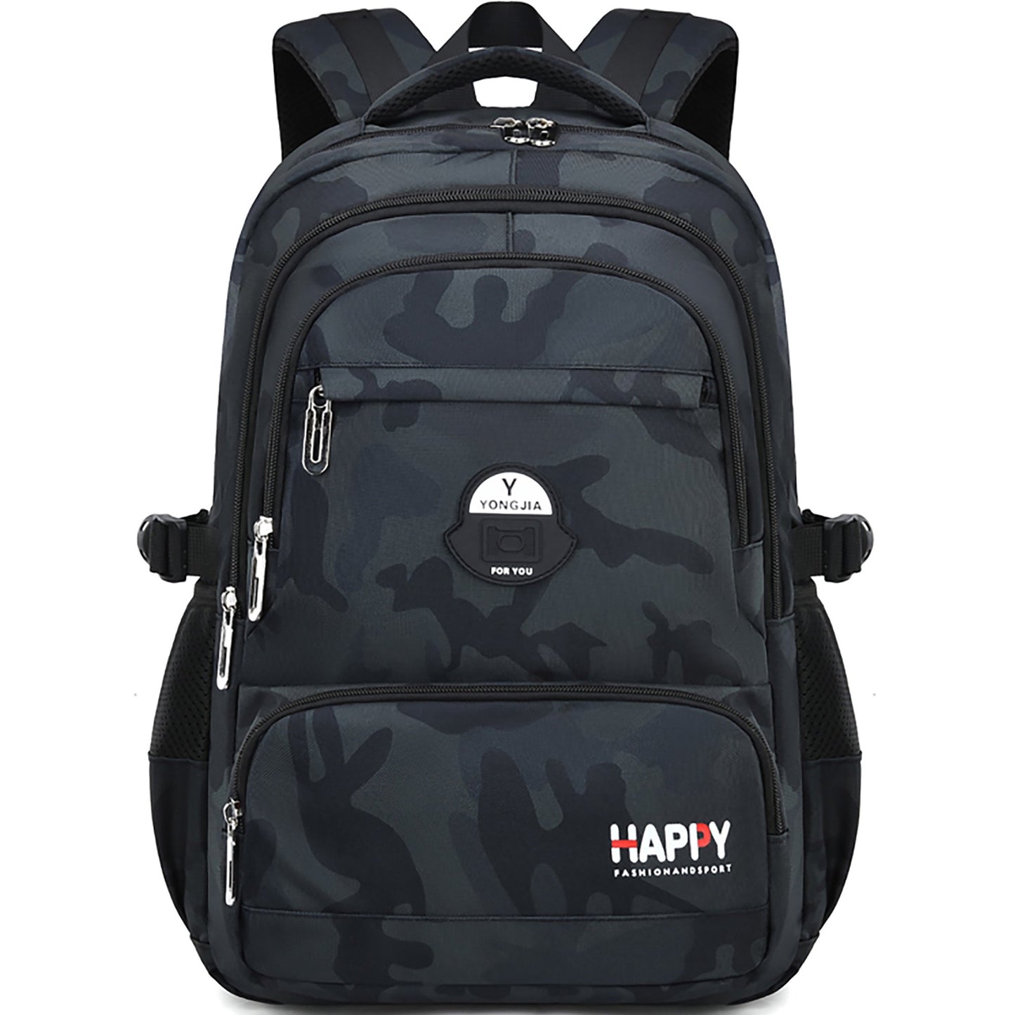 Ficcug Boys School Backpacks,Fashion School Bag for Kids Teens,35L Waterproof Students Bookbags for Elementary Middle,Black