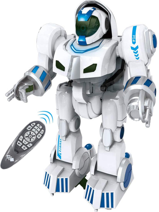 Ficcug Kids Remote Control Intelligent Robot Toys,Fingerprint Transform Programmable Singing Dancing Smart Robot,Perfect for Boys 4 5 6 7 8+