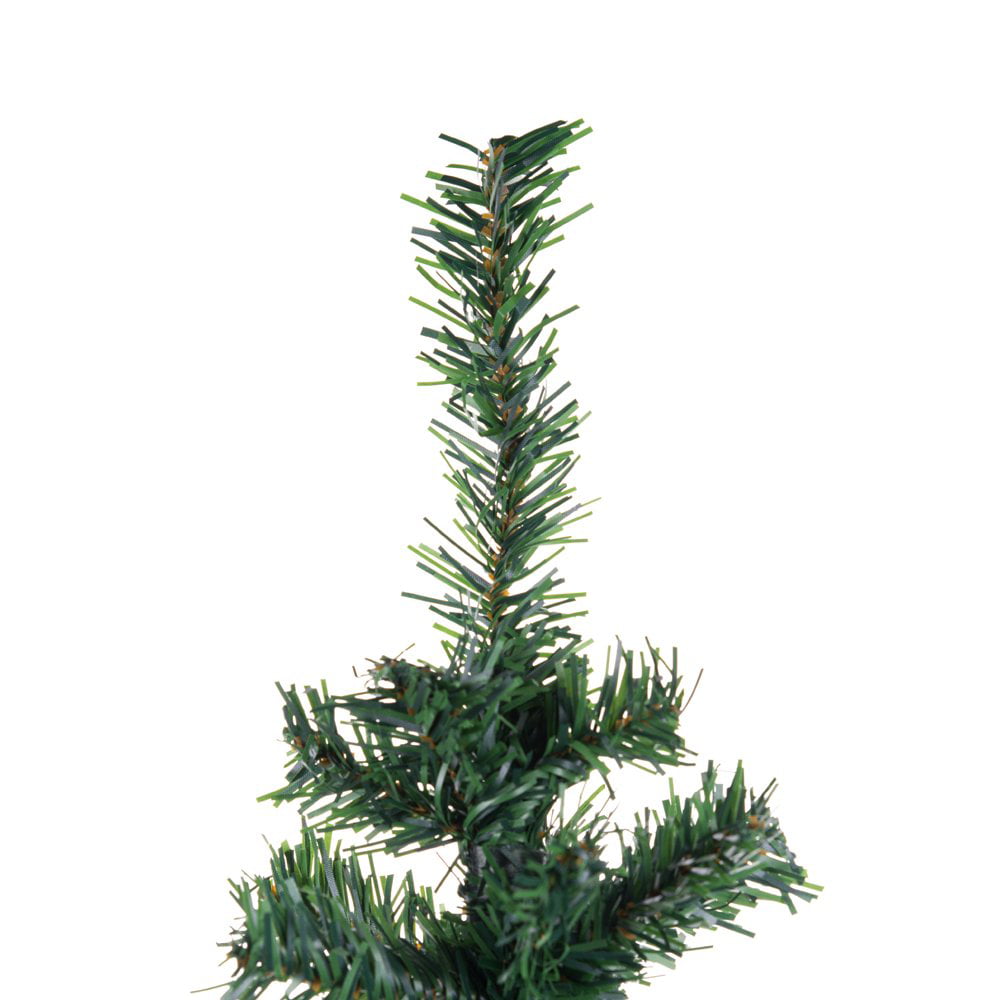 Ficcug Small Christmas Trees with LED Lights,24" Artificial Mini Tabletop Christmas Tree Pine Tree for Indoor Outdoor Xmas Holiday Decoration,Green