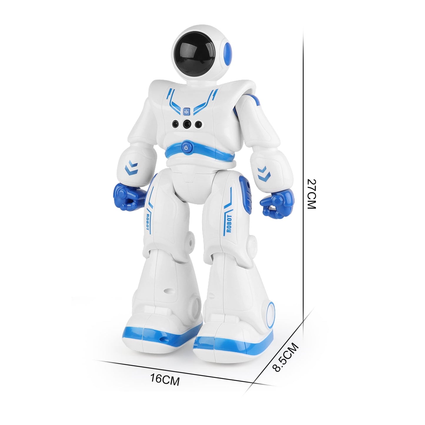 Babyltrl Remote Control Robot Toys for Kid,RC Smart Robot with Walking Singing Dancing,Intelligent Gesture Sensing&Educational Programmable Robot,for Ages 4 and up (Blue)