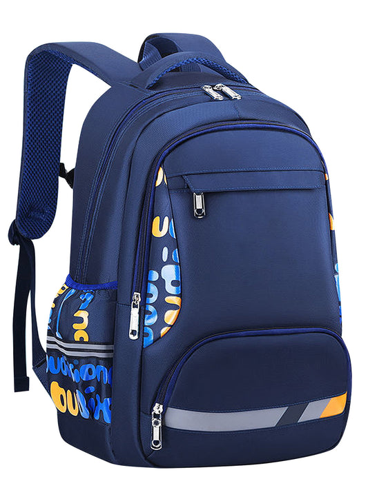 Burufy Boys School Backpacks for Kids, Bookbags for Teens, Lightweight Shoulder School Bags,Blue