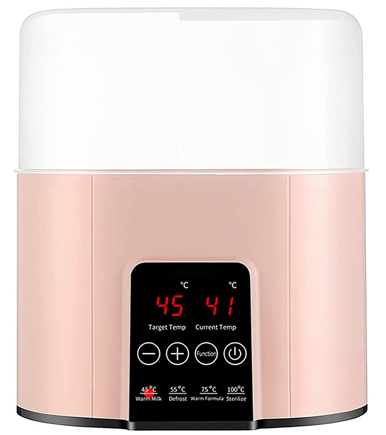 Babyltrl Baby Bottle Warmer and Sterilizer,Portable Fast Milk Warmer with Smart Temp Control,Food Heater for Breastmilk & Formula,Easy Clean,Pink